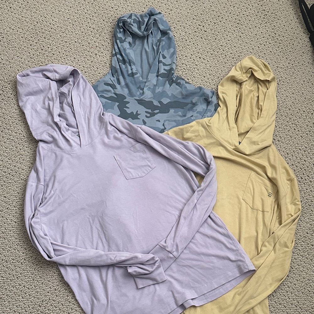 Set of Three Youth Freefly Hooded Long Sleeves